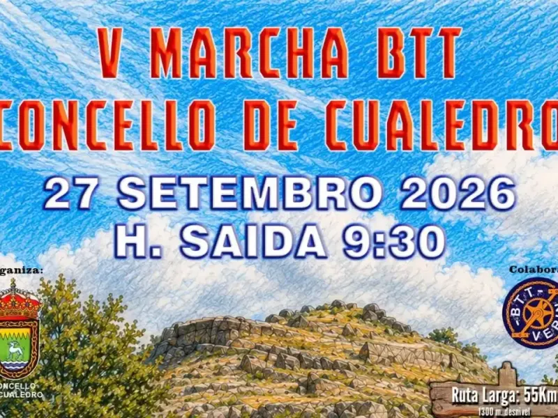 Cualedro celebra la V Marcha BTT y la Festa da Cachena