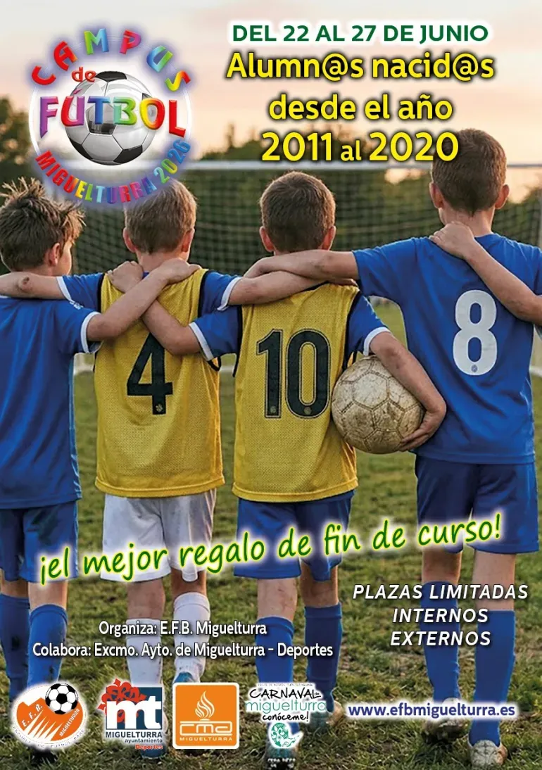 Miguelturra celebra la 26ª edición de su Campus de Fútbol con técnica, ocio y conciliación
