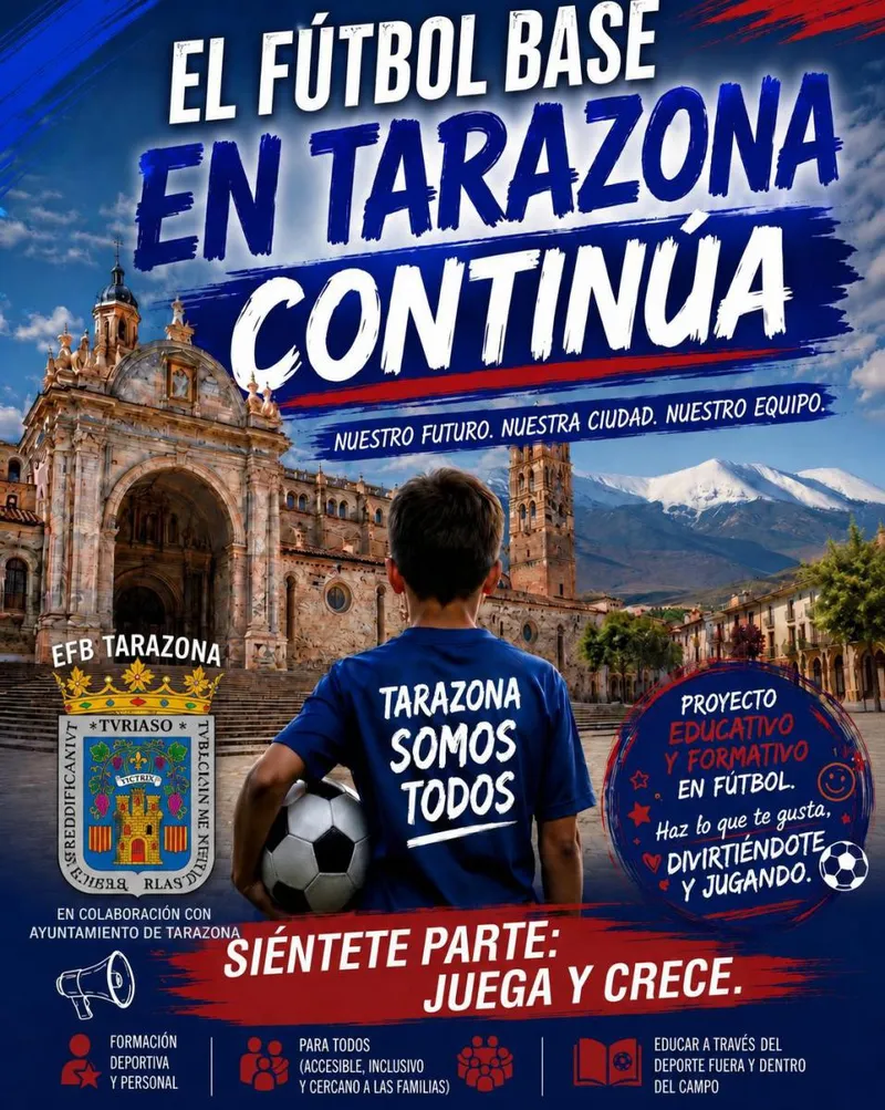 Nace la Escuela de Fútbol Base Tarazona para la temporada 2026-2027