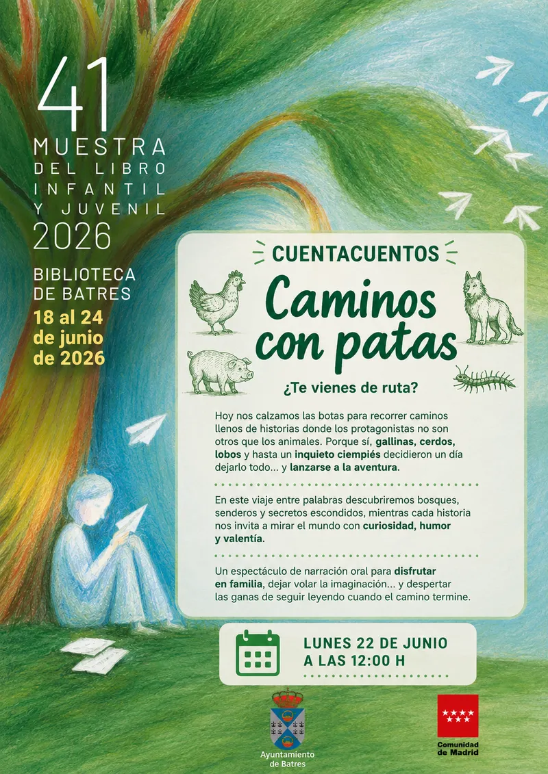 Batres celebra la 41ª Muestra del Libro Infantil y Juvenil con cuentacuentos y exposición