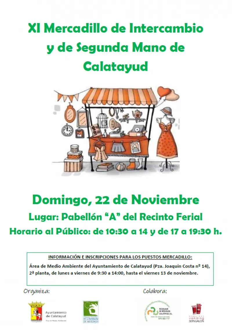 Calatayud abre inscripciones para su Mercadillo de Intercambio y Segunda Mano