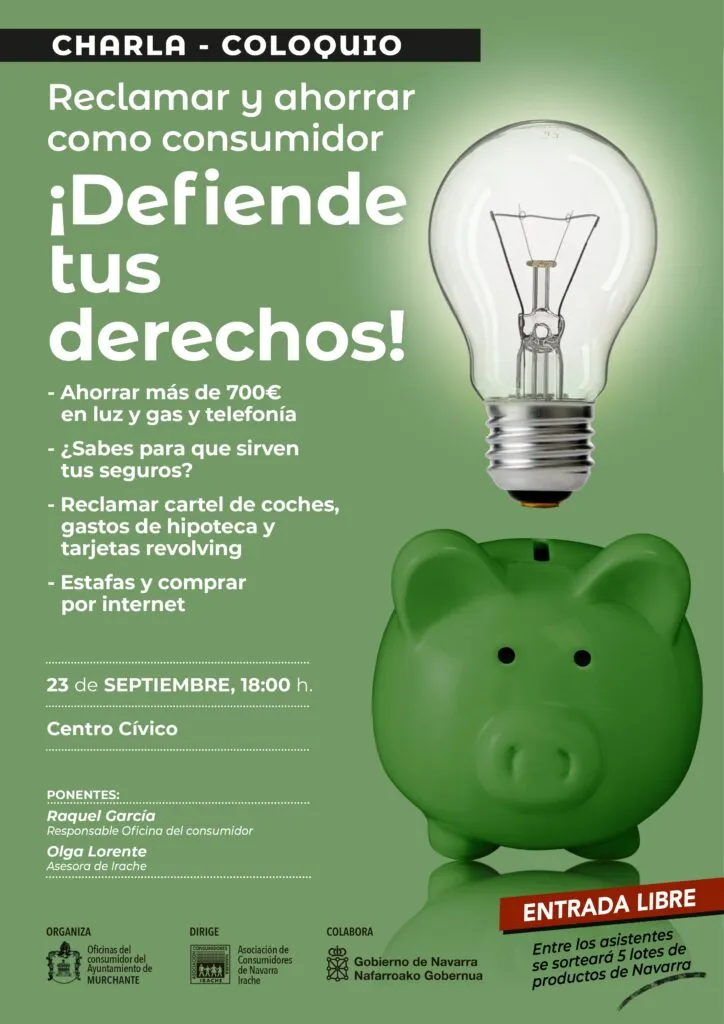 Murchante acoge una charla sobre derechos y ahorro del consumidor