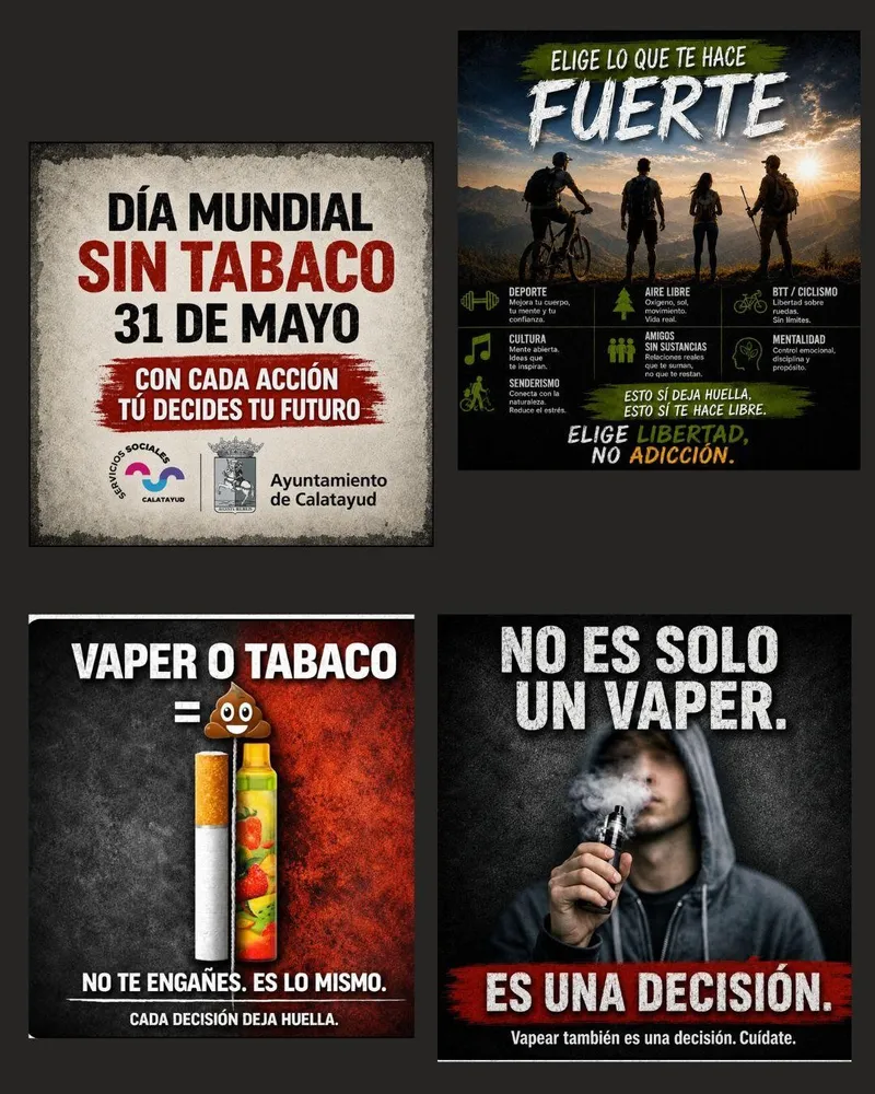 Calatayud conmemora el Día Mundial Sin Tabaco con acciones preventivas