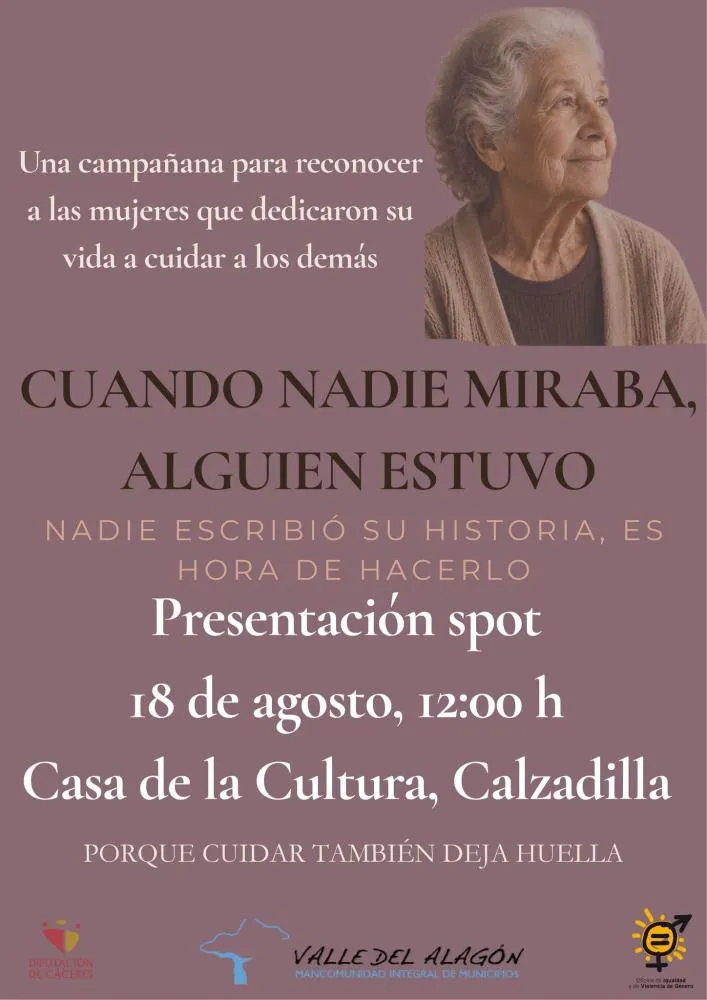 Calzadilla presenta un homenaje a las mujeres cuidadoras