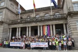 Vecinos de Mos reclaman en Pontevedra mejoras urgentes en la N-550 y anuncian nuevas protestas