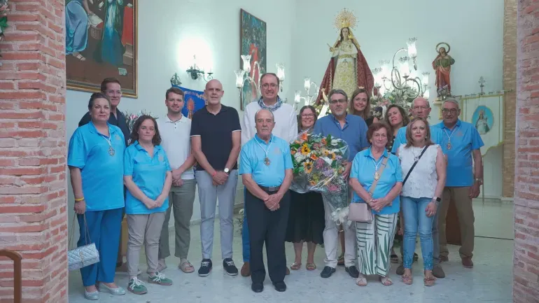 Miguelturra celebra la tradicional ofrenda floral a la Virgen de la Salud en el Barrio Oriente