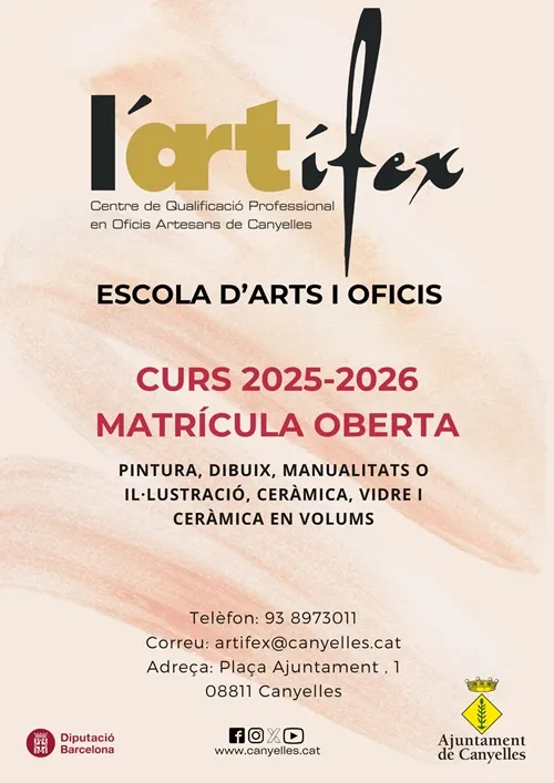 L'Artífex de Canyelles abre inscripciones para sus cursos y talleres 2024-2025