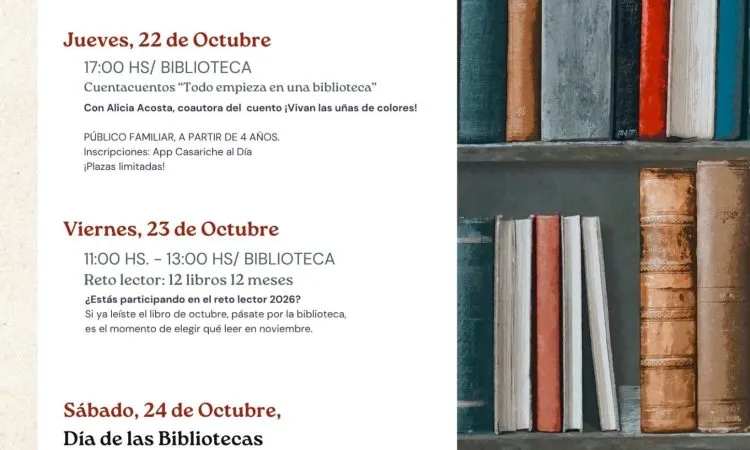 Casariche celebra el Día de las Bibliotecas con cuentacuentos y talleres