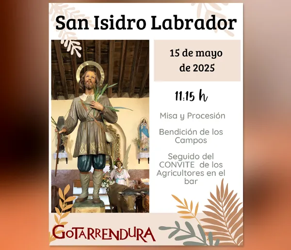 Gotarrendura celebra San Isidro Labrador con un evento el 15 de mayo