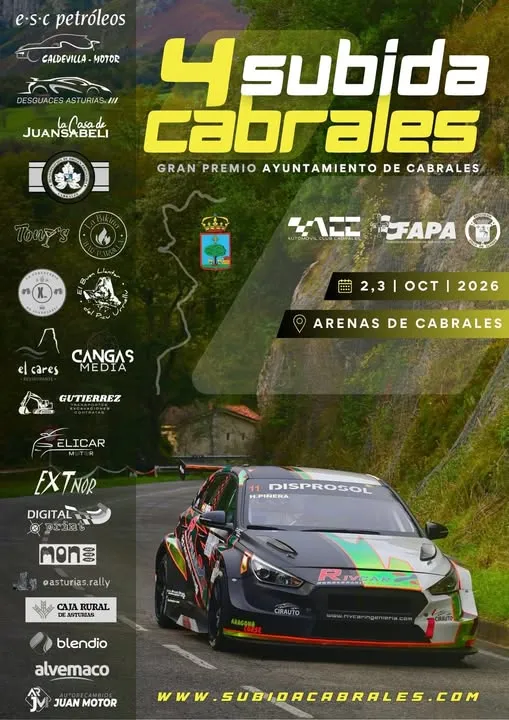La 4ª Subida a Cabrales calienta motores para la competición automovilística