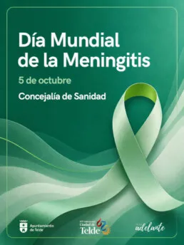 Telde se ilumina de verde para concienciar sobre la meningitis
