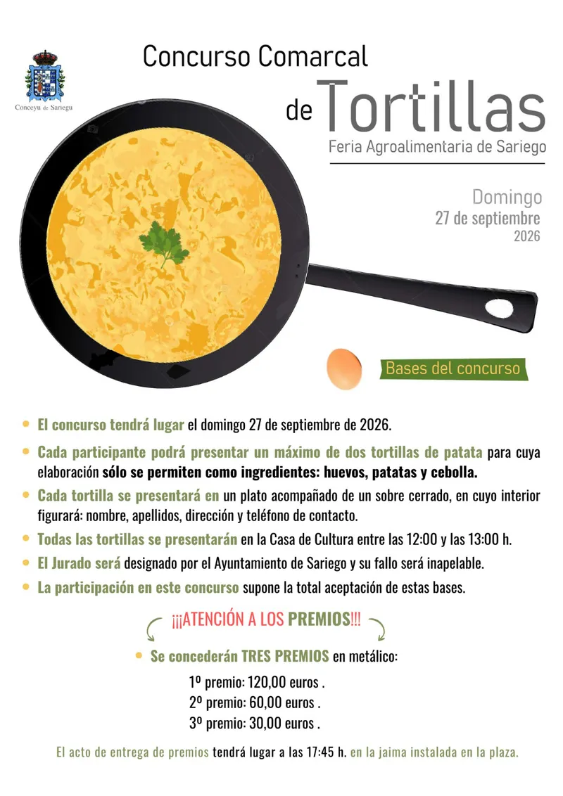 Sariego celebra la Feria FAITESA 2026 con un concurso de tortillas