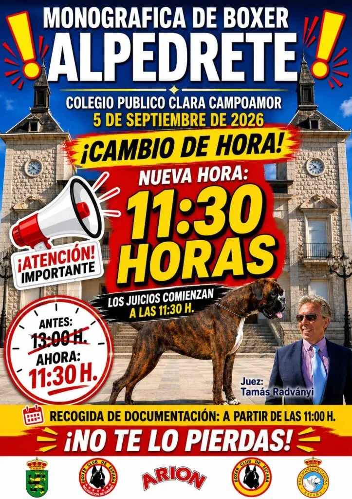 Alpedrete acoge el Monográfico de Boxer el 5 de septiembre