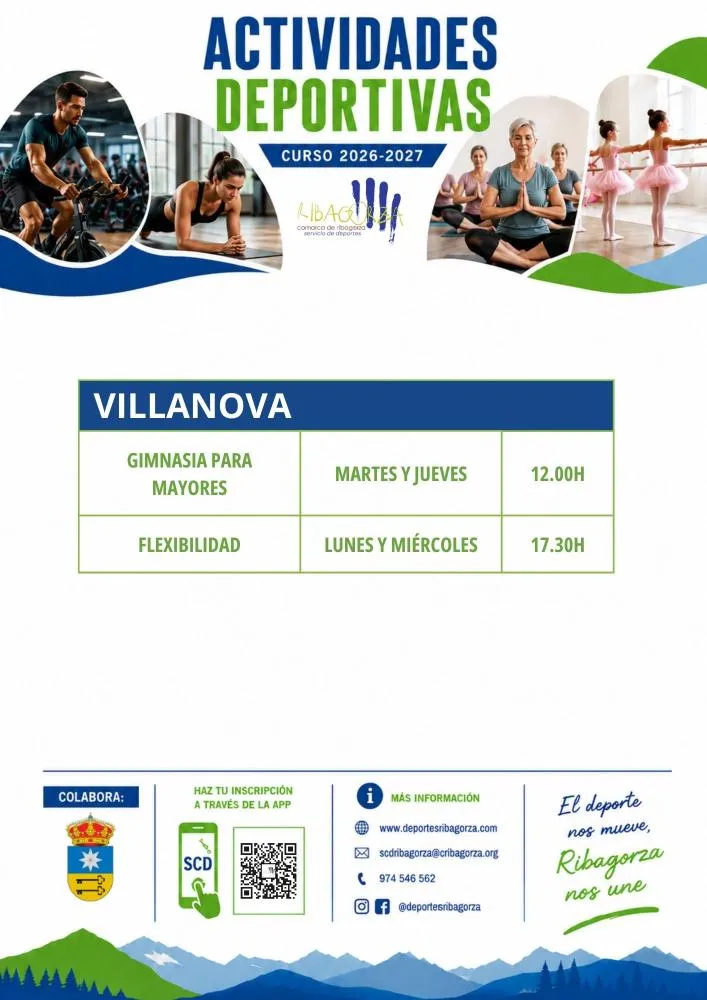 Villanova lanza su programa deportivo para la temporada 2026-2027 con gimnasia y flexibilidad
