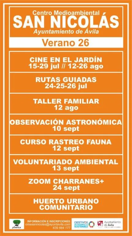 Ávila programa actividades de verano para fomentar la conciencia medioambiental