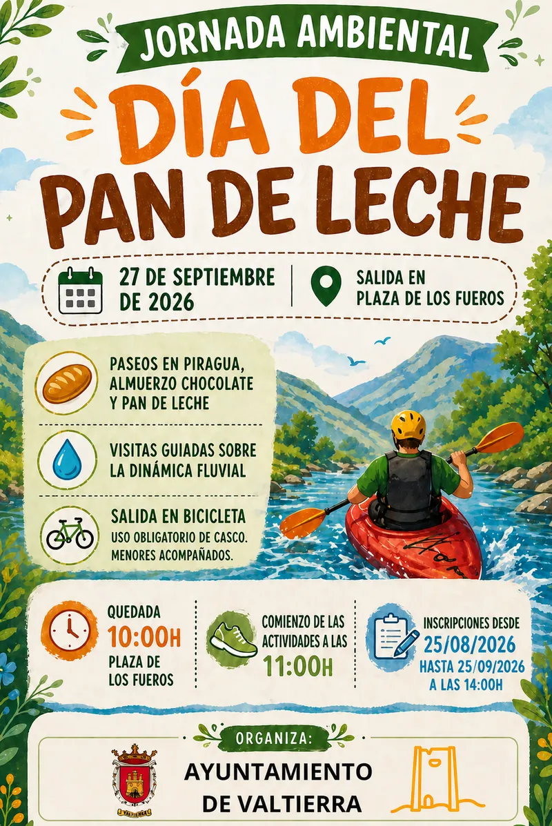 Valtierra celebra el Día del Pan de Leche con actividades ambientales y deportivas