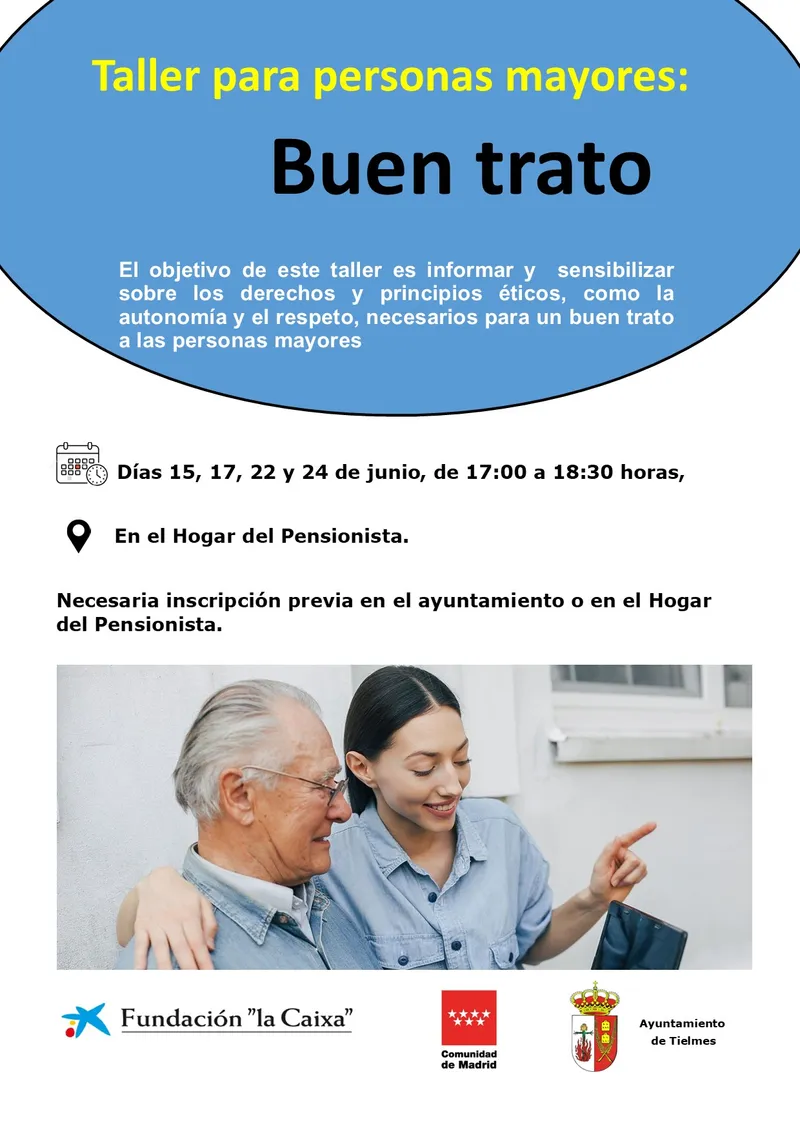 Tielmes organiza un taller sobre el buen trato a las personas mayores
