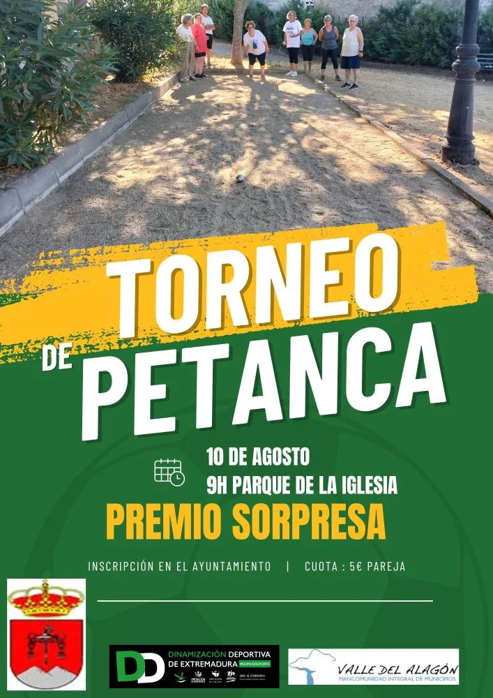 Valdeobispo celebra su tradicional torneo de Petanca de San Roque el 10 de agosto