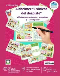 Caspe acoge una exposición sobre el Alzheimer y las demencias a través del cómic