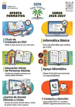 El CEPA Telde-Jinámar abre inscripciones para su oferta educativa gratuita 2026-2027