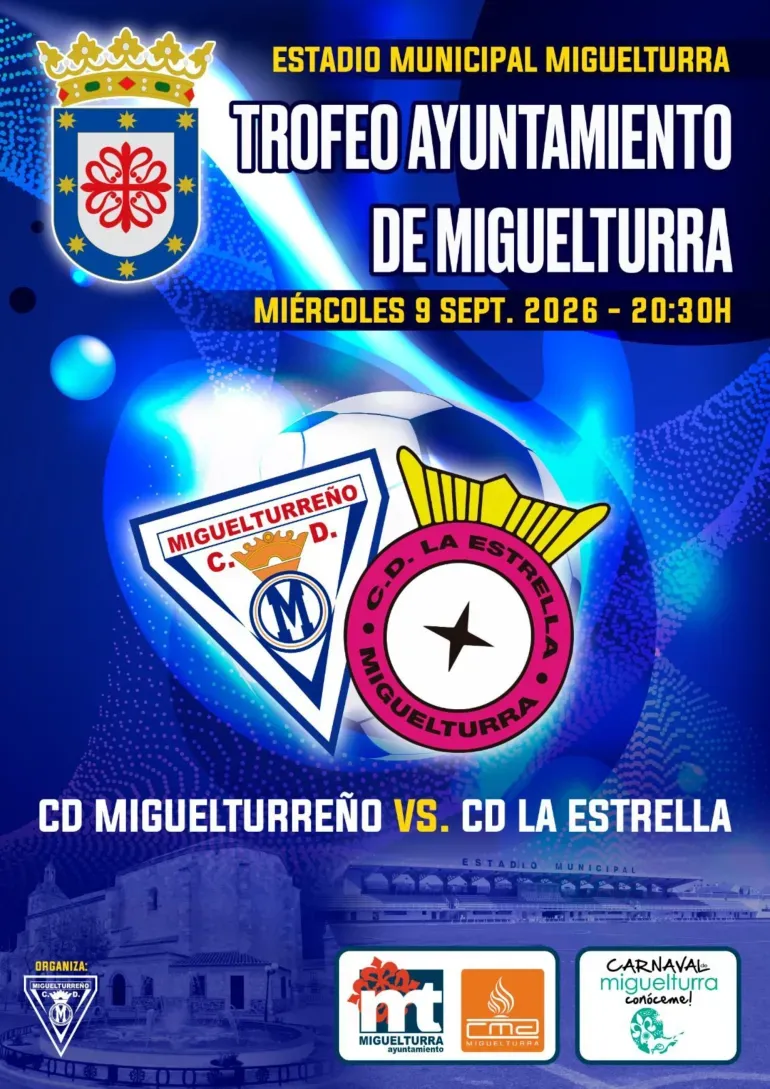 El CD Miguelturreño y CD La Estrella se enfrentan en el Trofeo de Fútbol de Miguelturra