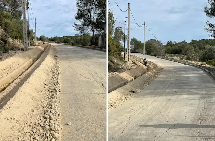Canyelles avanza en la mejora de la red de agua potable en Les Palmeres
