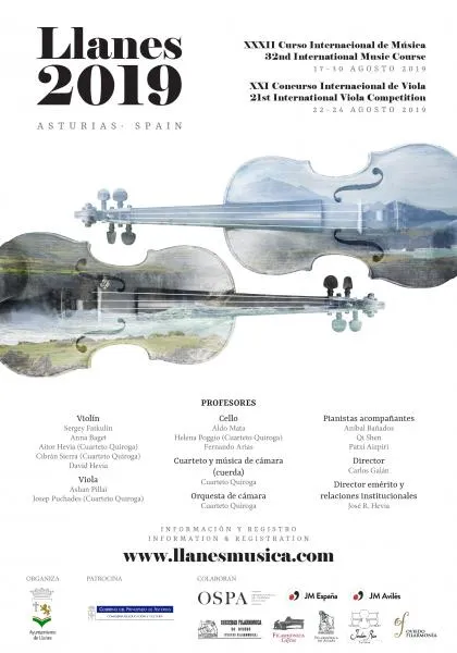 Llanes acoge el XXXII Curso Internacional de Música y XXI Concurso de Violonchelo