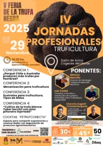 Cogeces del Monte acoge las IV Jornadas Profesionales de Truficultura con expertos internacionales
