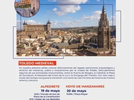 Salida cultural a Toledo Medieval para mayores desde Alpedrete