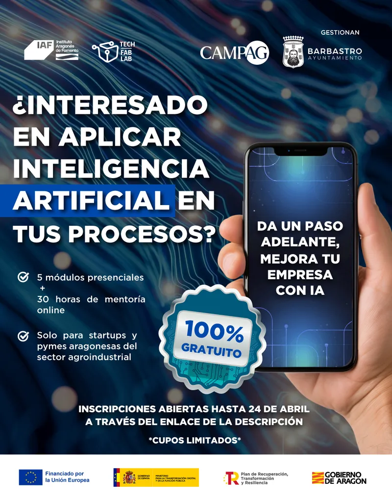 Barbastro acoge un sprint tecnológico sobre IA para el sector agroindustrial aragonés