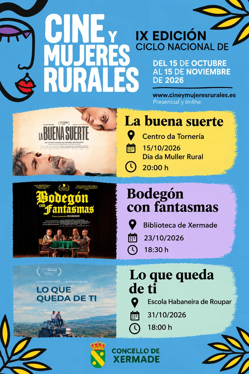 Xermade celebra el Día de la Mujer Rural con un ciclo de cine