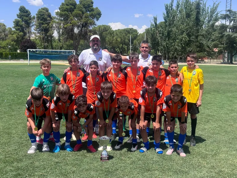 Cuatro jóvenes de Bargas, campeones de Castilla-La Mancha de fútbol benjamín