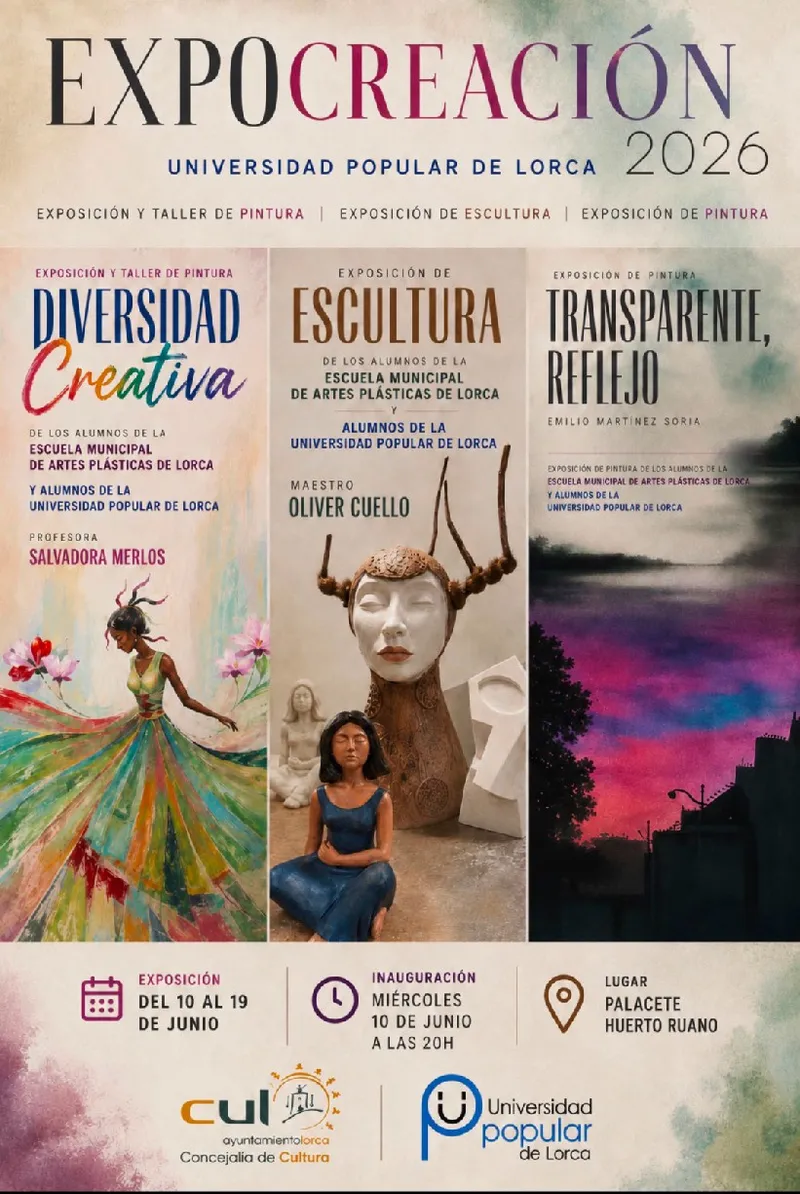Lorca celebra la creatividad local con 'Expo creación 2026' durante junio