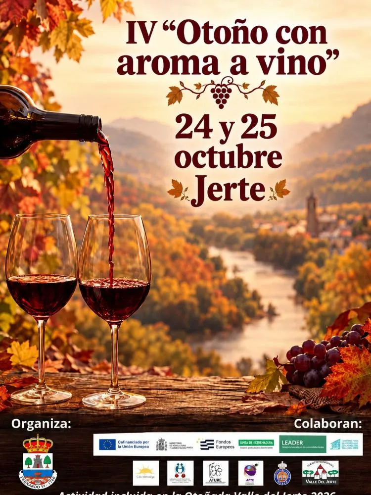 Jerte celebra la IV edición de Otoño con Aroma a Vino