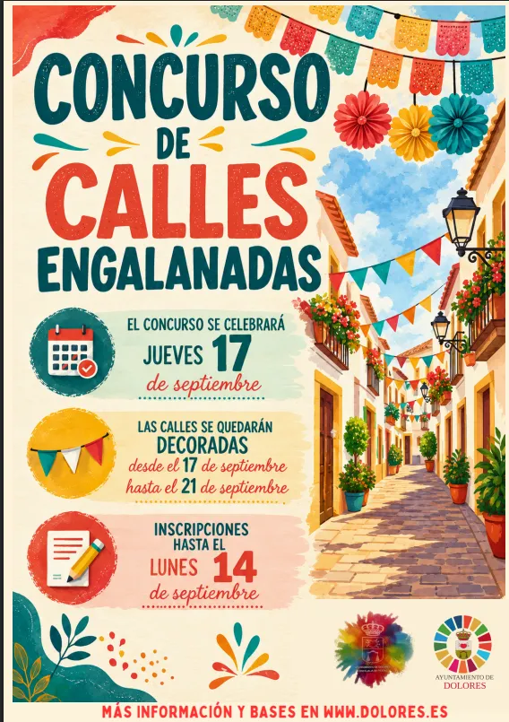 Dolores convoca el concurso de calles engalanadas para las fiestas de septiembre