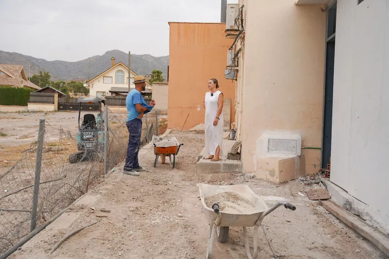 Lorca invierte 23.000 euros en renovar el saneamiento del local social de mayores en La Hoya