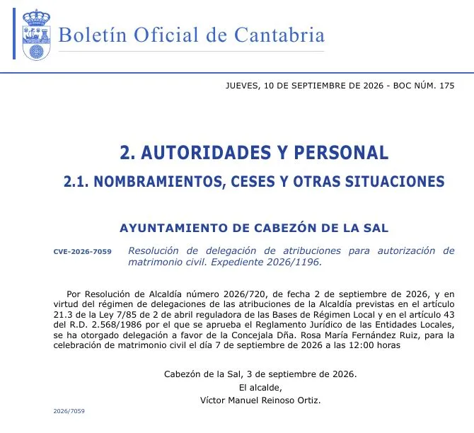 Cabezón de la Sal abre el plazo para el pago voluntario de tasas por ocupación de suelo público en 2026