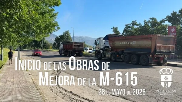 Moralzarzal inicia la reforma integral de la carretera de Mataelpino (M-615)