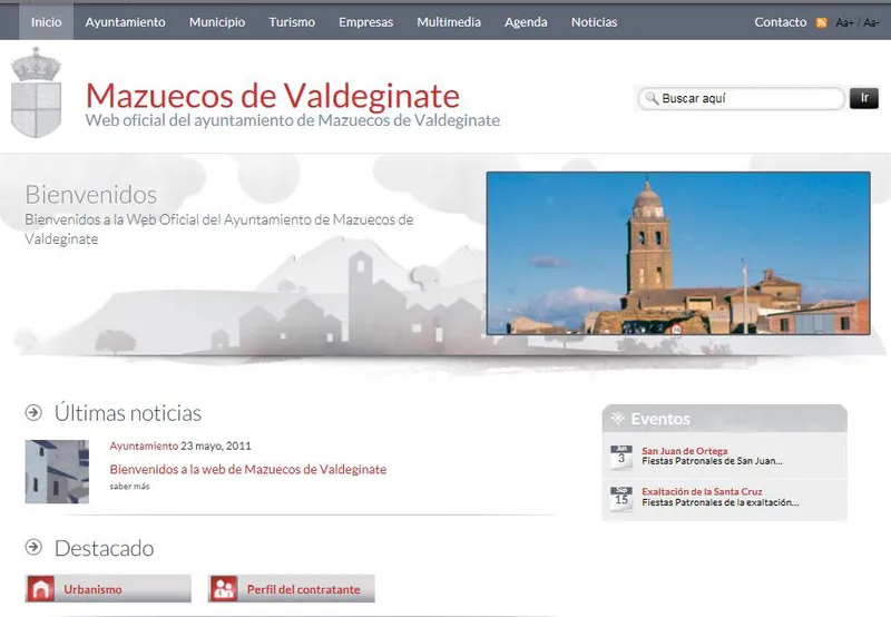 Mazuecos de Valdeginate estrena portal web para informar a sus vecinos