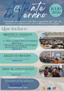 Pedrola organiza «Actívate en verano 2026» con actividades intergeneracionales