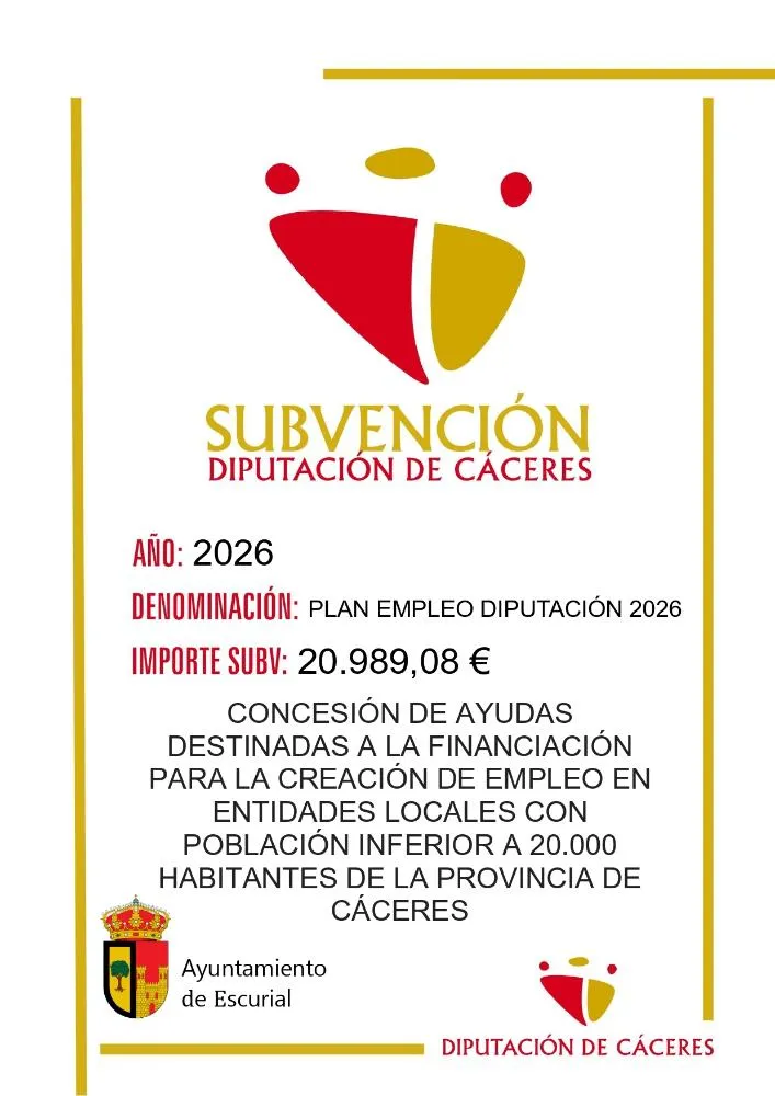 Villamesías abre el plazo para el Plan de Empleo de la Diputación 2026