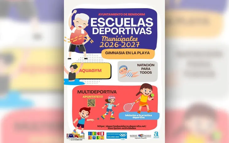 Benidorm abre inscripciones para Escuelas Deportivas Municipales 2026-27