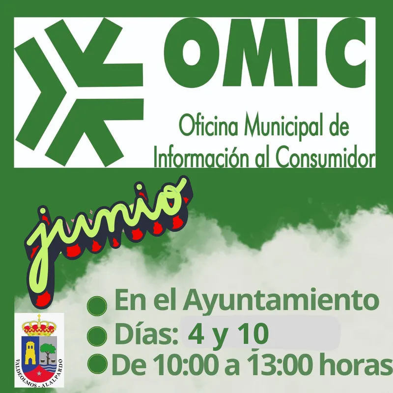 Valdeolmos-Alalpardo abre oficina de atención al consumidor los días 4 y 10 de junio