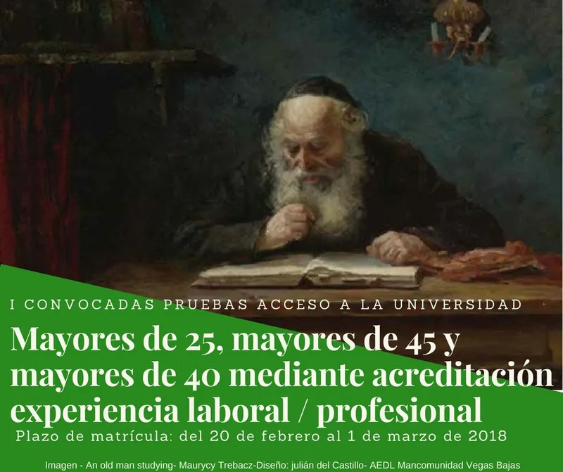 Abiertas las inscripciones para las pruebas de acceso a la universidad para mayores de 25 y 45 años