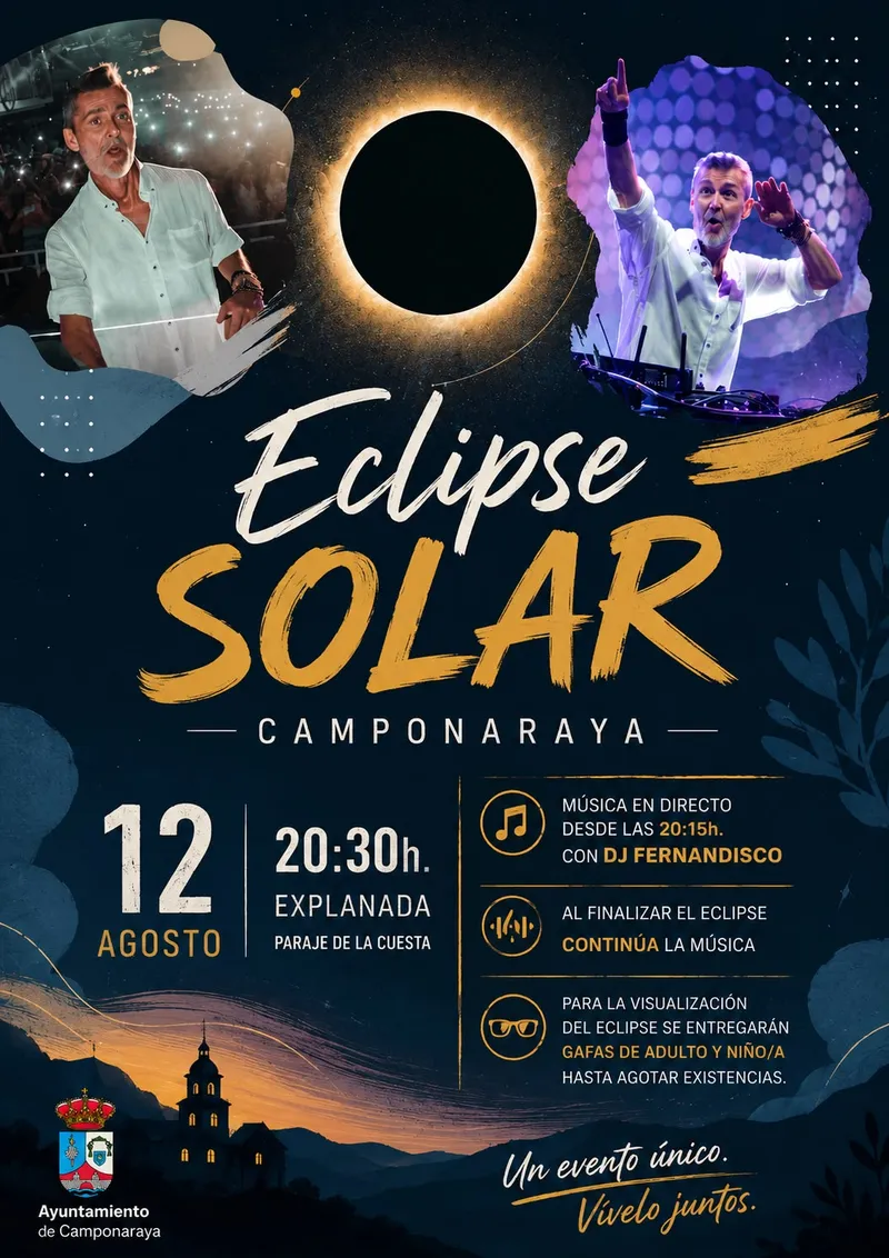 Camponaraya celebra el eclipse solar con música y gafas homologadas gratuitas