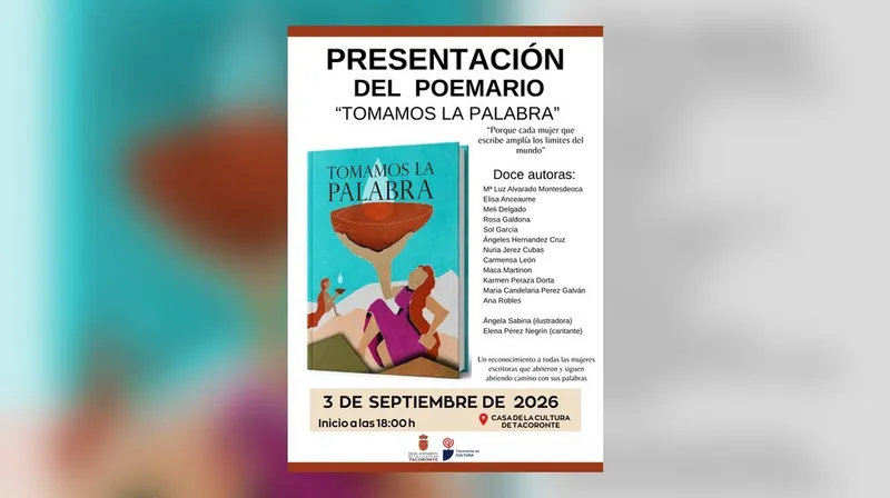 Presentación del poemario 'Tomamos la palabra' en la Casa de la Cultura