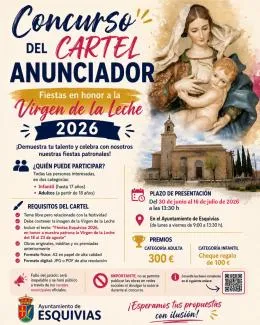 Esquivias lanza el concurso del cartel anunciador de sus fiestas patronales 2026