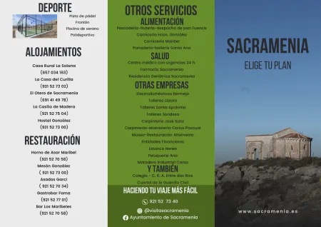 Sacramenia lanza folletos turísticos para atraer visitantes
