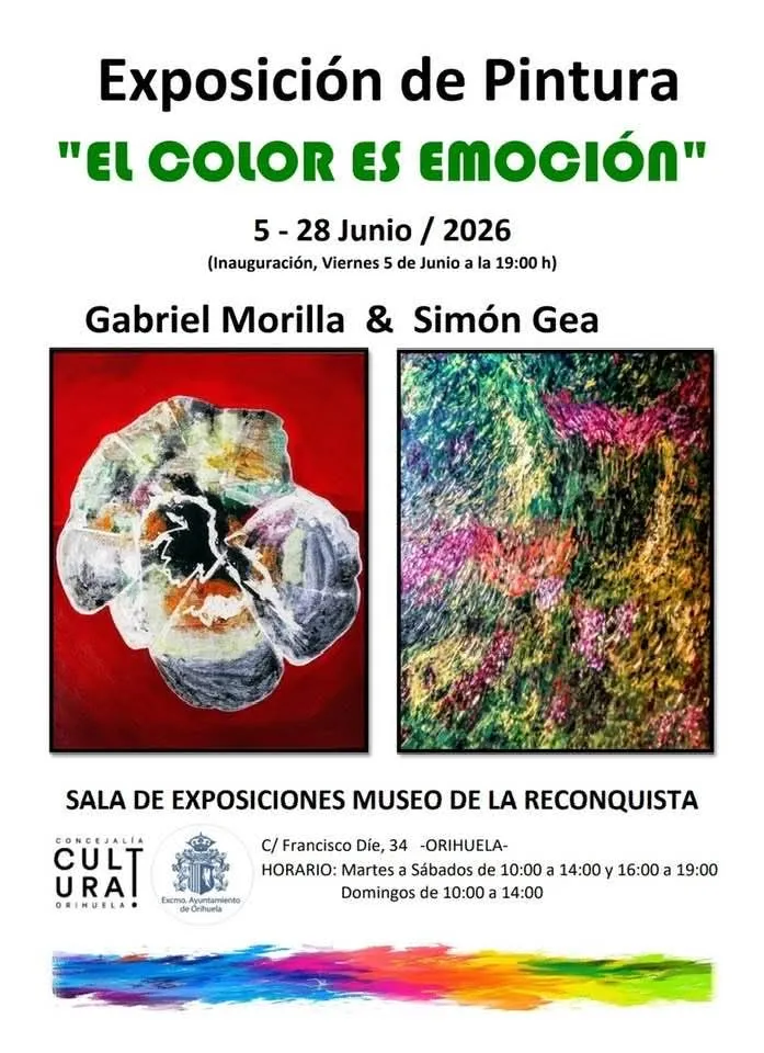 Exposición 'El color es emoción' de Morilla y Gea abre sus puertas en Orihuela