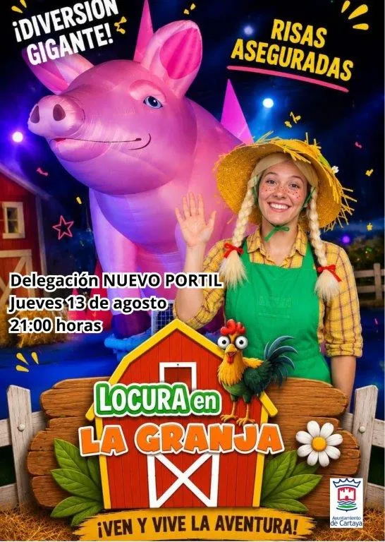 Cartaya celebra 'Locura en la Granja' con animación infantil en El Portil